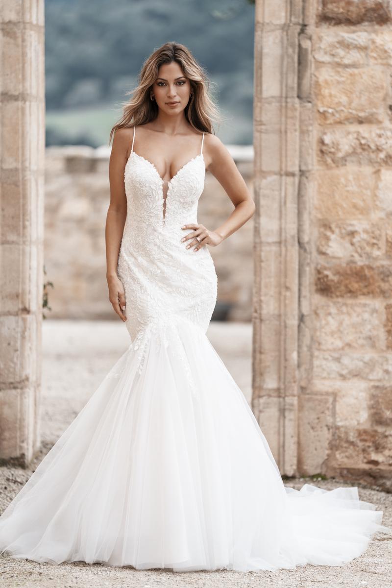 Allure Bridals Fit and Flare Lace Bridal Gown A1260 Allure Bridals Fit and Flare Lace Bridal Gown A1260