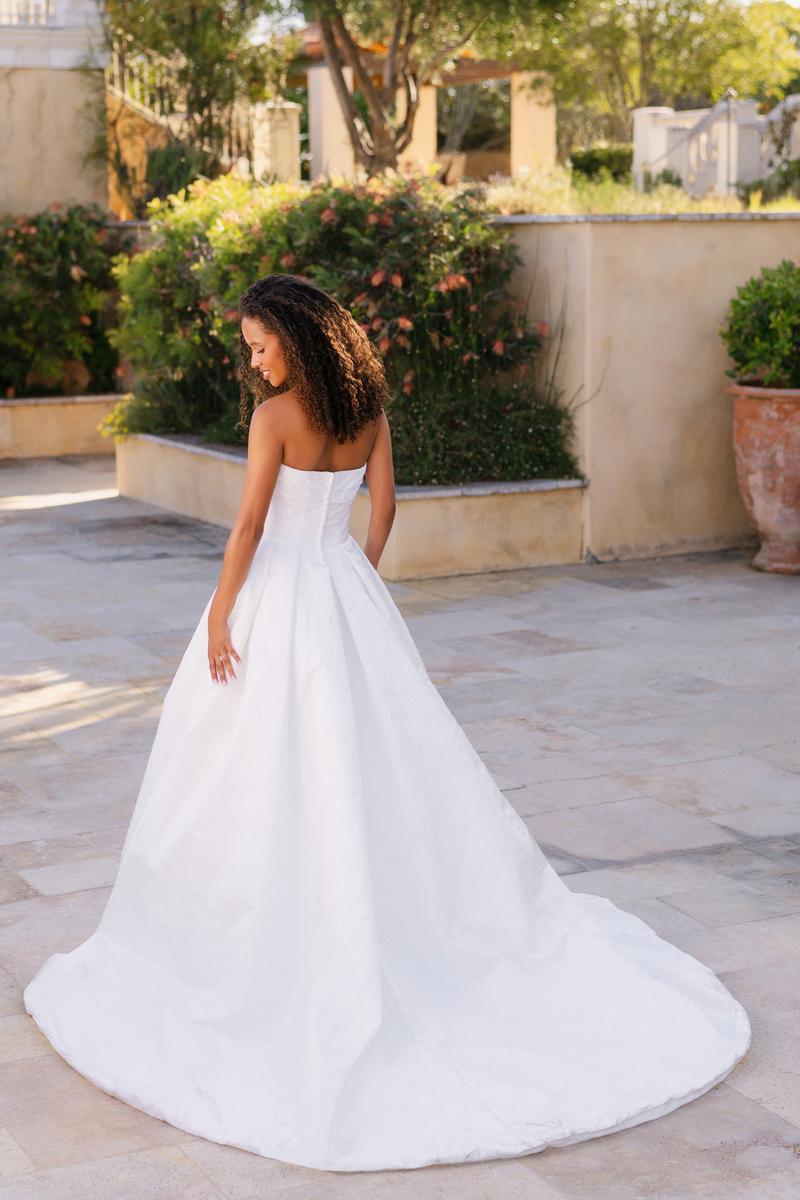 Allure Bridals A1400 Satin Jacquard Strapless Bridal Gown Allure Bridals A1400 Satin Jacquard Strapless Bridal Gown