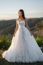 Allure Bridals A1403 Square Neck Romantic Floral bridal Gown
