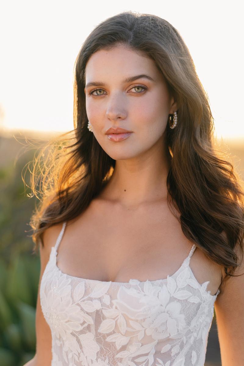 Allure Bridals A1403 Square Neck Romantic Floral bridal Gown