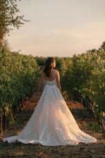 Allure Bridals A1403 Square Neck Romantic Floral bridal Gown