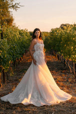 Allure Bridals A1403 Square Neck Romantic Floral bridal Gown