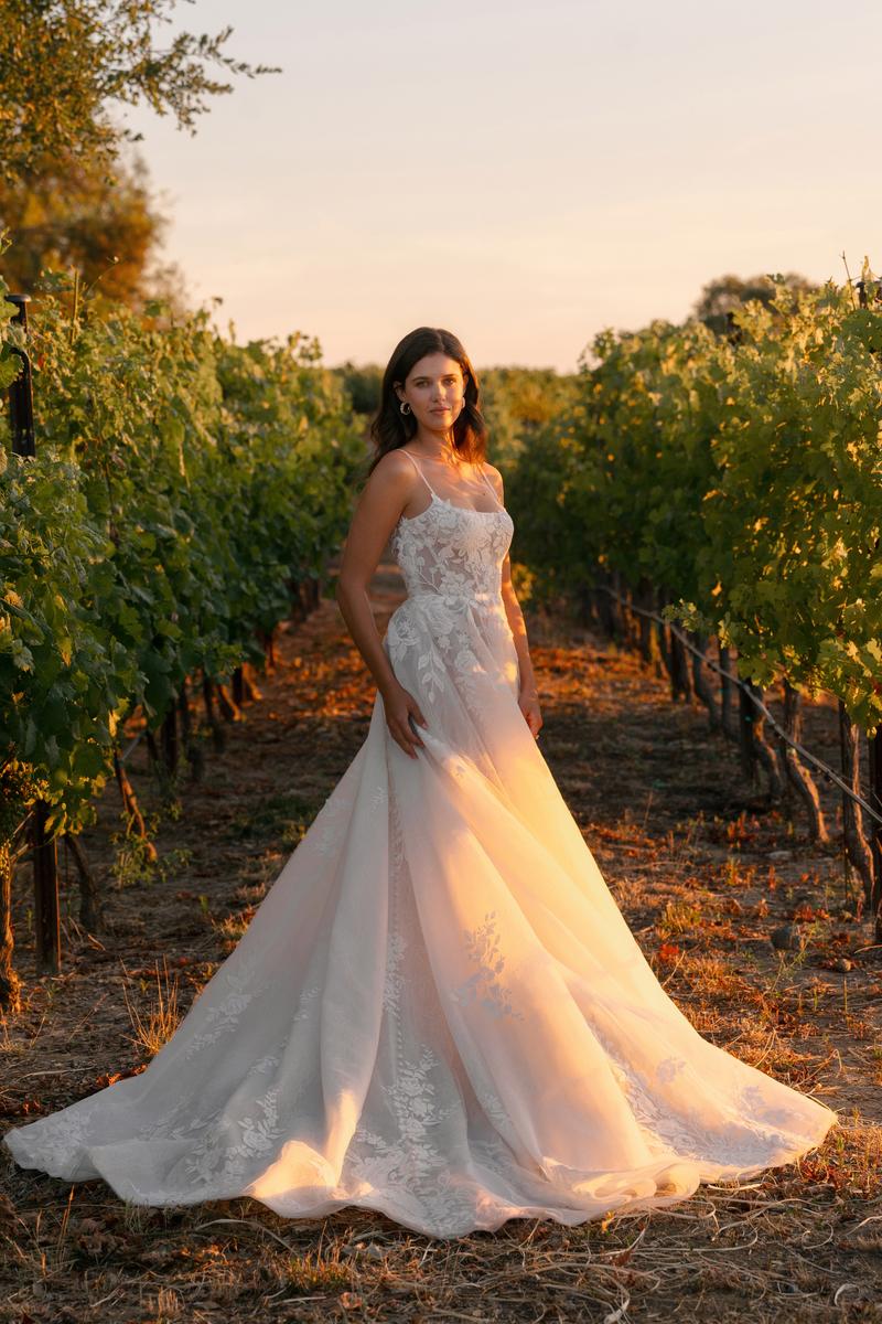 Allure Bridals A1403 Square Neck Romantic Floral bridal Gown