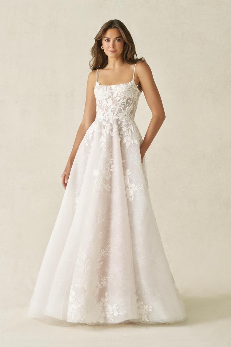 Allure Bridals A1403 Square Neck Romantic Floral bridal Gown