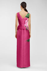 Kay Unger Bateau Neckline Long Dress 55113233