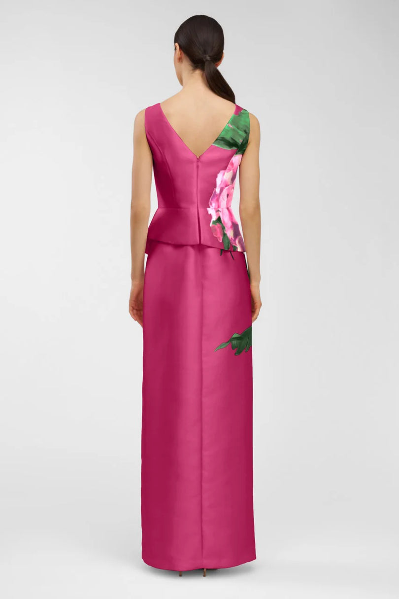 Kay Unger Bateau Neckline Long Dress 55113233