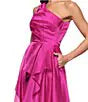 Xscape Evenings Side Ruffle Organza Dress 6887X