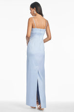 Sachin & Babi "Pryce" High Neck Column Gown
