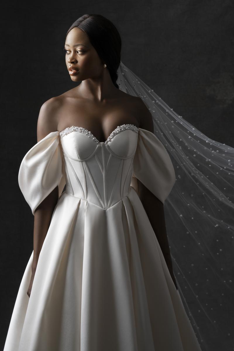 Allure Bridals Couture Basque Corset Dress C740 Allure Bridals Couture Basque Corset Dress C740