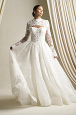 Allure Couture C807 Strapless Lace Ballgown Bridal Gown