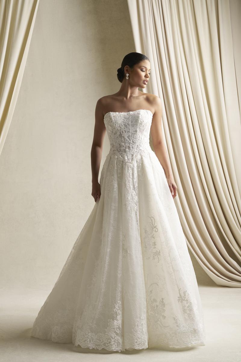 Allure Couture C807 Strapless Lace Ballgown Bridal Gown