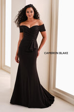 Cameron Blake Off Shoulder Evening Dress CB141