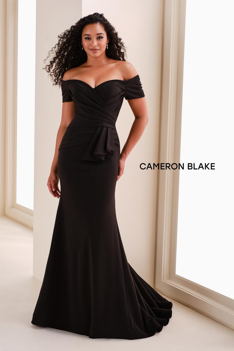 Cameron Blake Off Shoulder Evening Dress CB141