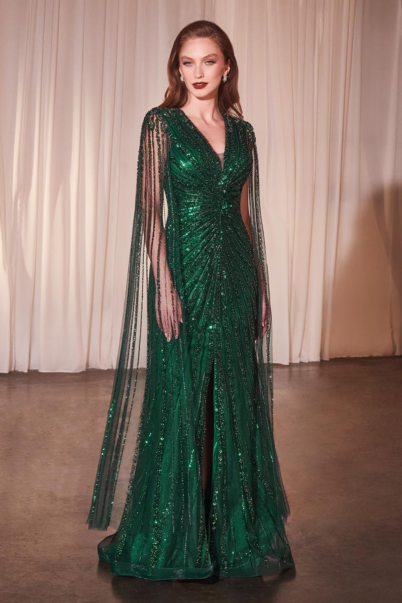 Ladivine Cinderella Long Sleeve Beaded Evening Dress CD0239 Ladivine Cinderella Long Sleeve Beaded Evening Dress CD0239