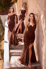 Ladivine Strapless Fitted Long Dress CD791
