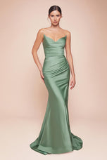 Ladivine Strapless Fitted Long Dress CD791