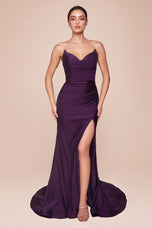 Ladivine Strapless Fitted Long Dress CD791