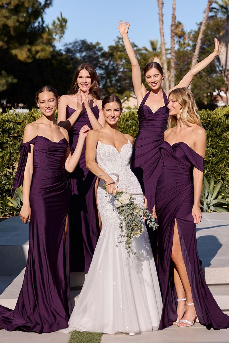 Ladivine Strapless Fitted Long Dress CD791