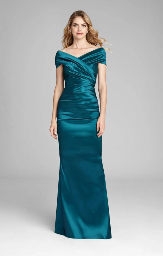 Teri Jon Stretch Satin Evening Gown 96022