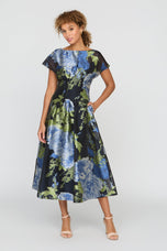 Kay Unger "Florene" Tea Length Dress 55115637