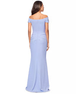 Xscape Evenings "Dani" Scuba Ruched Dress 6370X