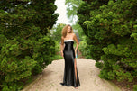 Faviana Satin Color Block Prom Dress E11459