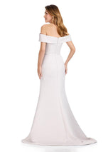 ASHLEYlauren Floral Off-Shoulder Evening Dress E12094