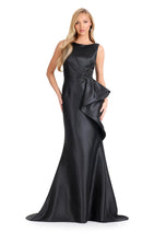 ASHLEYlauren High Neck Embellishment Evening Dress E12098