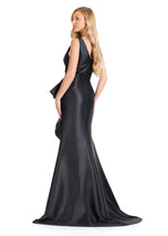 ASHLEYlauren High Neck Embellishment Evening Dress E12098