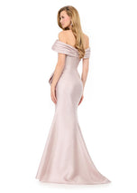 ASHLEYlauren Structured Off-Shoulder Evening Gown E12103