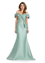 ASHLEYlauren Structured Off-Shoulder Evening Gown E12103