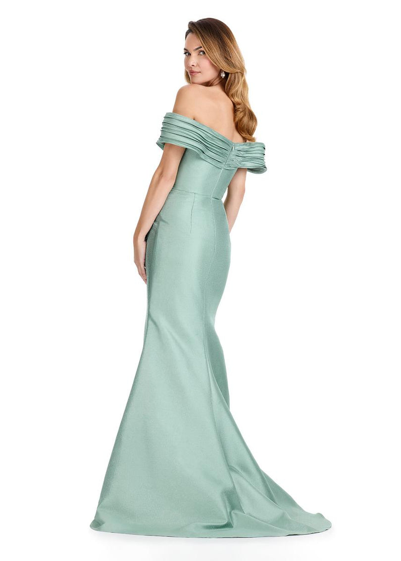 ASHLEYlauren Structured Off-Shoulder Evening Gown E12103 ASHLEYlauren Structured Off-Shoulder Evening Gown E12103