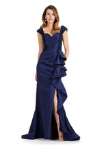 ASHLEYlauren Taffeta Mermaid Evening Dress E12104