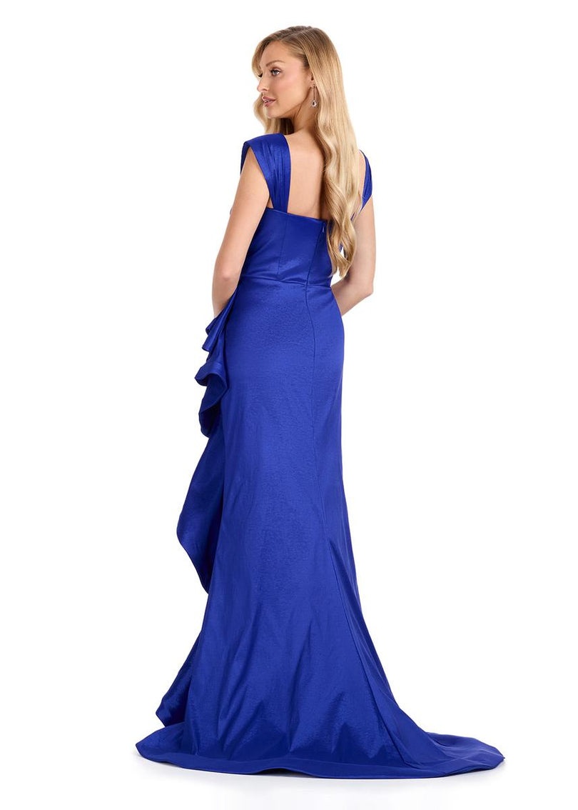 ASHLEYlauren Taffeta Mermaid Evening Dress E12104