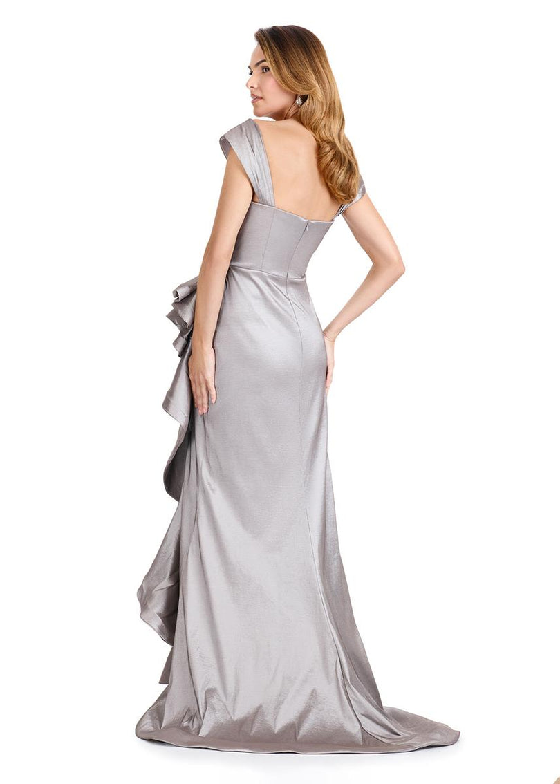 ASHLEYlauren Taffeta Mermaid Evening Dress E12104