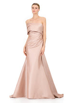 ASHLEYlauren One Shoulder Bow Detail Fitted Dress E12323