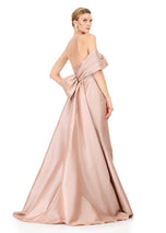 ASHLEYlauren One Shoulder Bow Detail Fitted Dress E12323