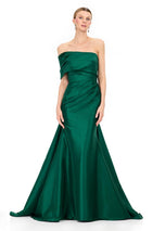 ASHLEYlauren One Shoulder Bow Detail Fitted Dress E12323