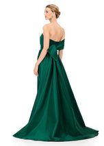 ASHLEYlauren One Shoulder Bow Detail Fitted Dress E12323