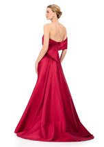 ASHLEYlauren One Shoulder Bow Detail Fitted Dress E12323