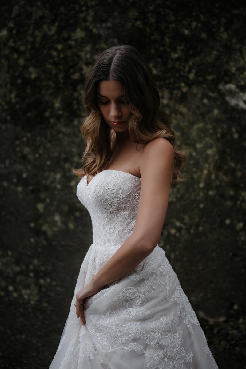 allure strapless lace wedding dress 9960 Allure Bridals