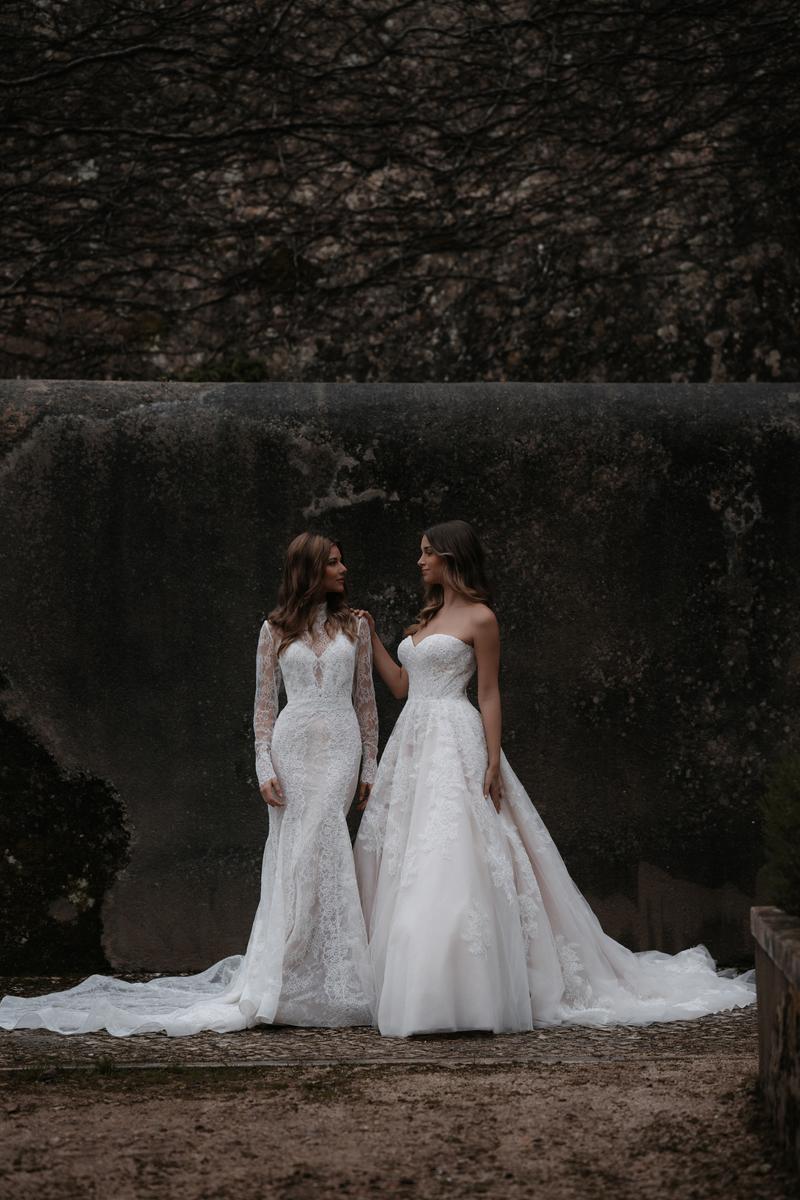 Abella by Allure Classic Strapless Lace Bridal Gown E465 Abella by Allure Classic Strapless Lace Bridal Gown E465