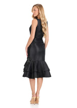 ASHLEYlauren Ruffle Hem Cocktail Dress E4912