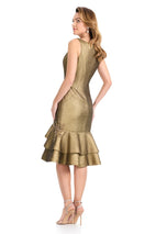 ASHLEYlauren Ruffle Hem Cocktail Dress E4912