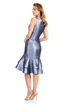 ASHLEYlauren Ruffle Hem Cocktail Dress E4912