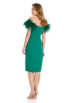 ASHLEYlauren One Shouder Cocktail Dress E4961