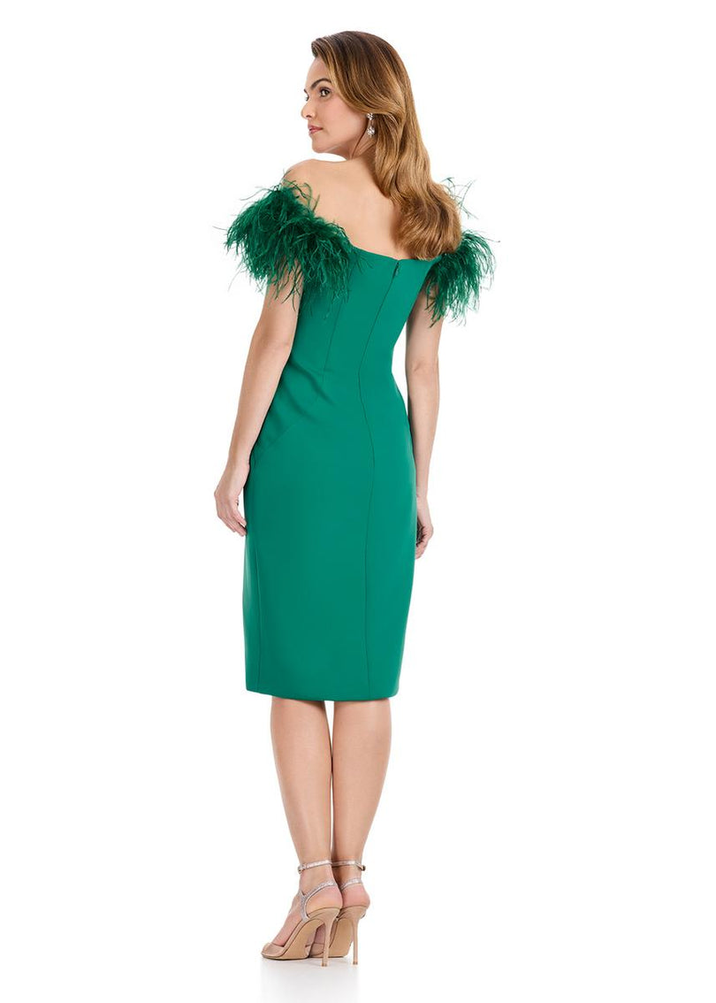 ASHLEYlauren One Shouder Cocktail Dress E4961