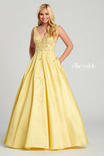 Ellie Wilde Satin A-Line Prom Dress EW120115
