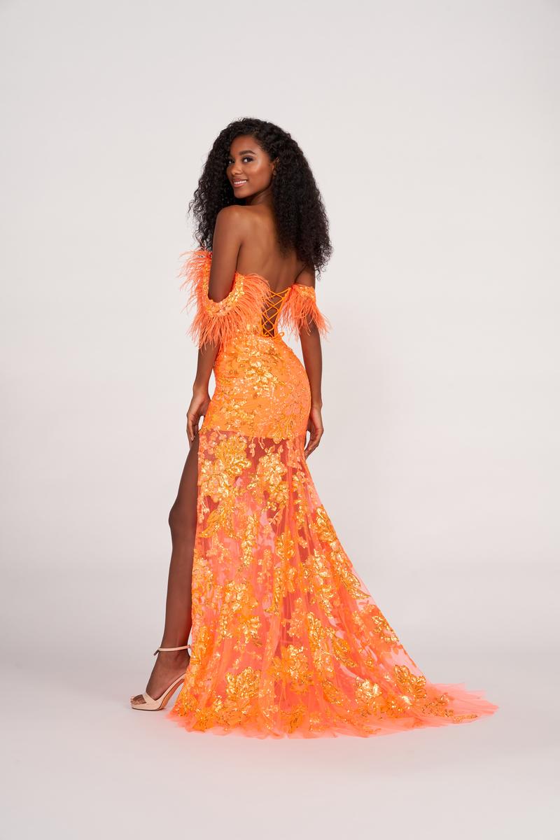 ellie wilde orange prom dress Ellie Wilde by Mon Cheri EW35234 Lillian's Prom and Tuxedo | Indiana's Premiere Prom Store | Best Prom Selection