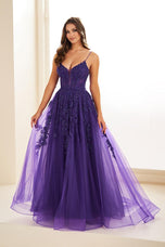 Ellie Wilde Corset Bodice Ball Gown Prom Dress EW34036